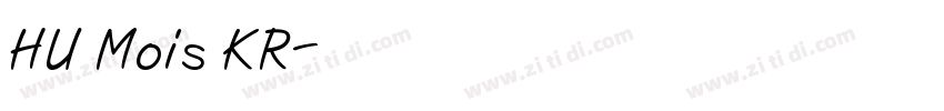HU Mois KR字体转换